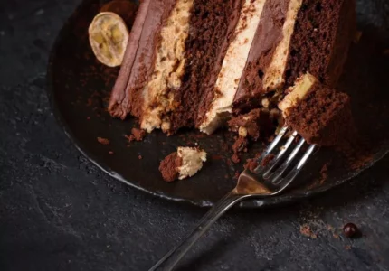 Банановый торт с двойным шоколадом